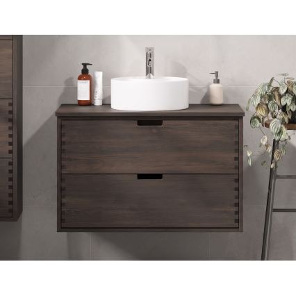 Plank onder wastafel FOREST 100 cm bruin/eiken