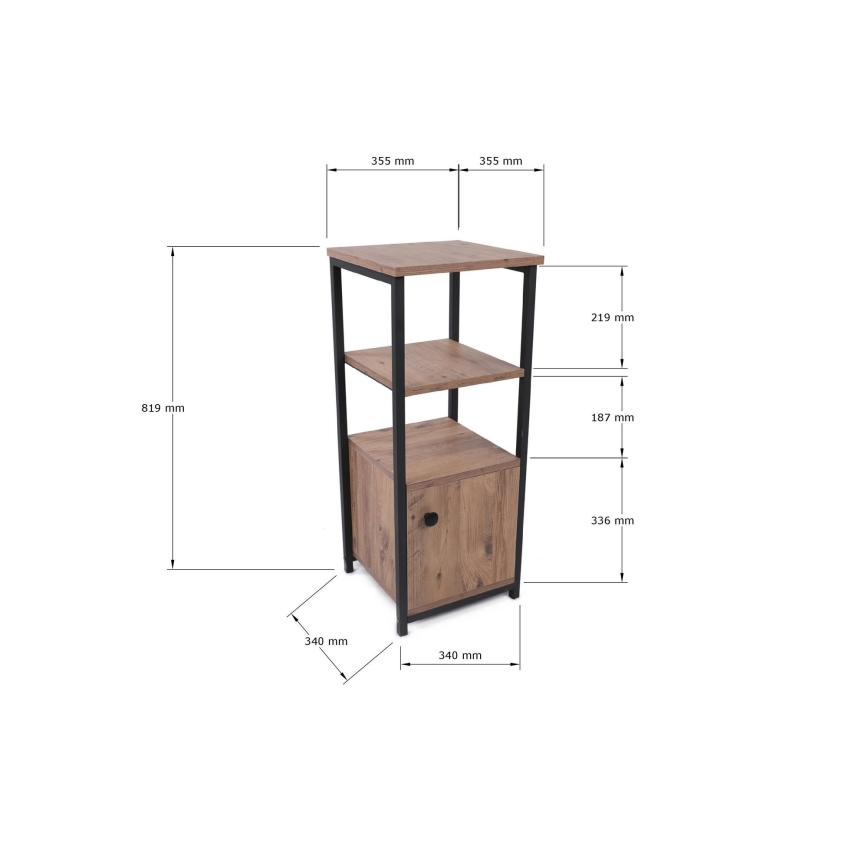 Plankenrek STIL 81,9x35,5 cm beige/zwart