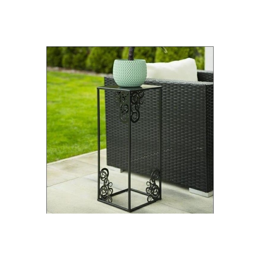 Bloemenstandaard 60x24 cm zwart