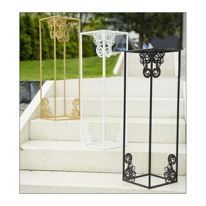 Bloemenstandaard 60x24 cm zwart