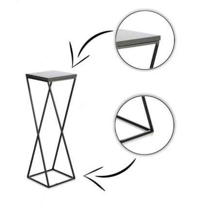 Plantenstandaard LOFT 70x24 cm zwart