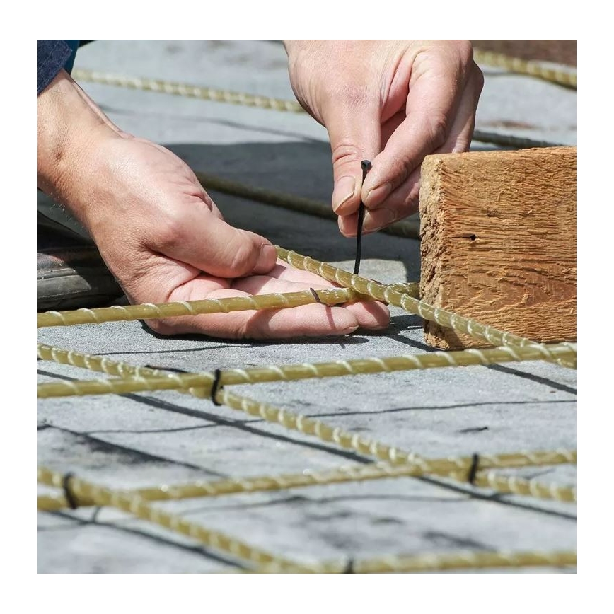 Plastic Banden met Sluiting 2,5x100mm 100pcs zwart