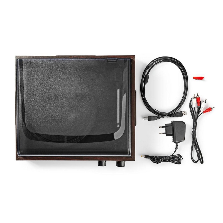 Platenspeler met computeroverdracht 2x9W + stofkap