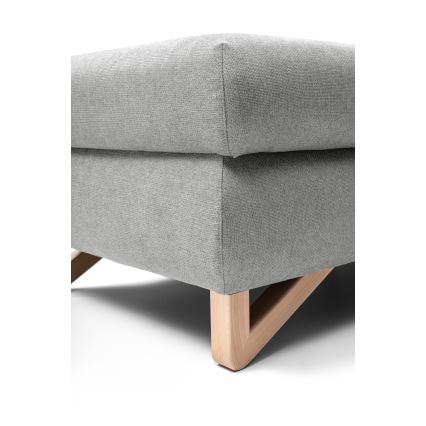 Poef AVESTA 63x95 cm grijs