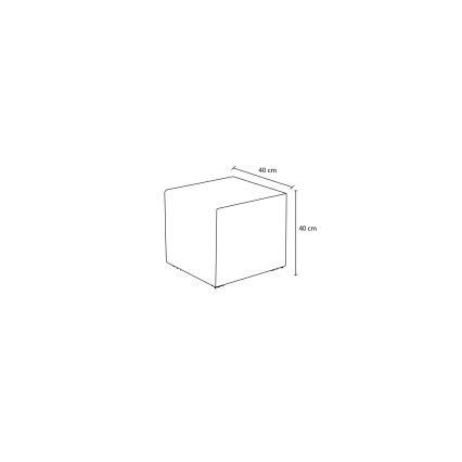 Poef CUBI 40x40 cm antraciet