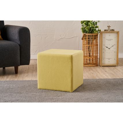 Poef CUBI 40x40 cm geel