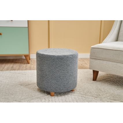 Poef KIMA Ø 40 cm, grijs