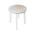 Poef KUBE Ø 36 cm wit/crème