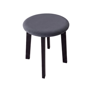 Poef KUBE Ø 36 cm zwart/antraciet