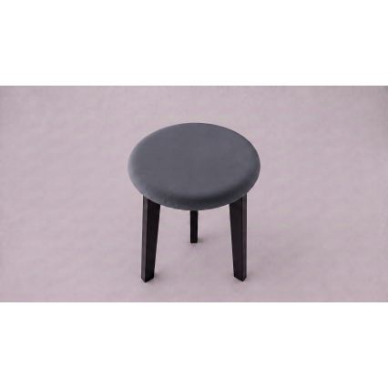 Poef KUBE Ø 36 cm zwart/antraciet