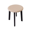 Poef KUBE Ø 36 cm zwart/beige