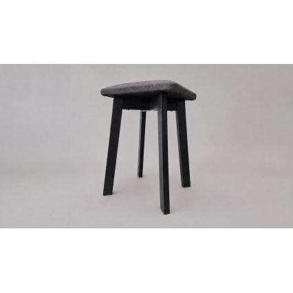 Poef LUBE 36x36 cm zwart/grijs