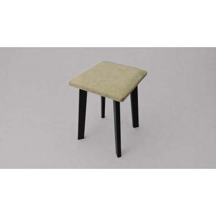 Poef LUBE 36x36 cm zwart/groen