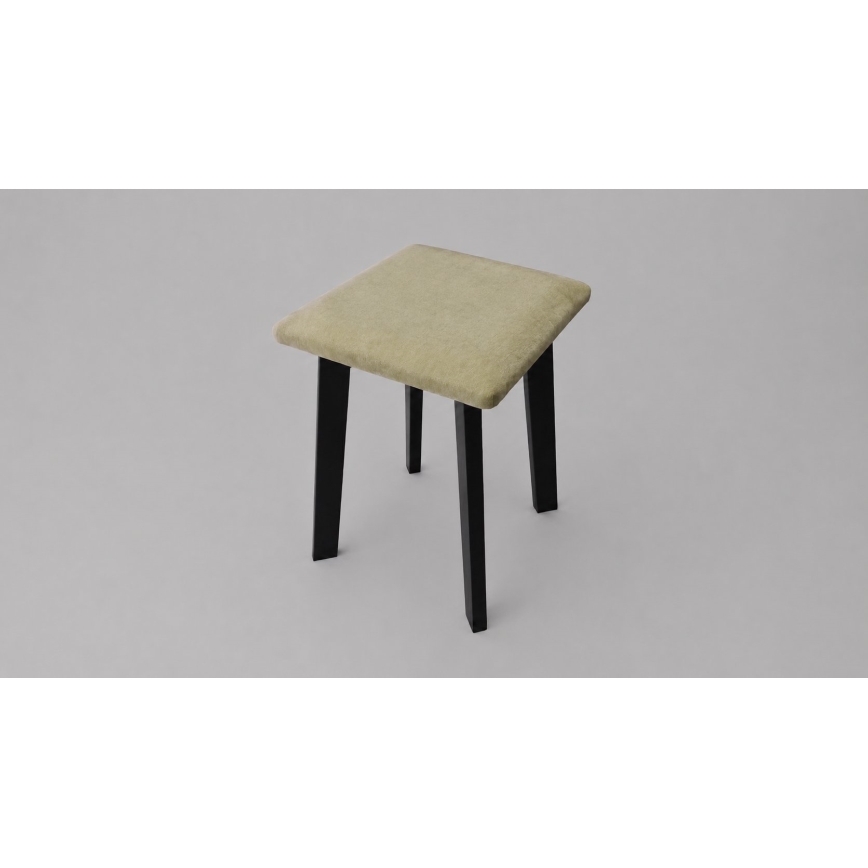 Poef LUBE 36x36 cm zwart/groen