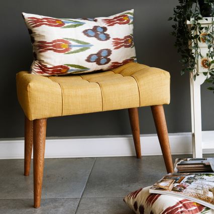 Poef LUMI 40x58 cm geel