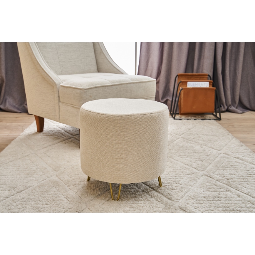 Poef NANI Ø 40 cm crème