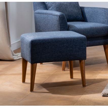 Poef NIMO 46 x 50 cm, blauw