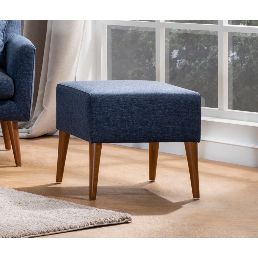 Poef NIMO 46 x 50 cm, blauw