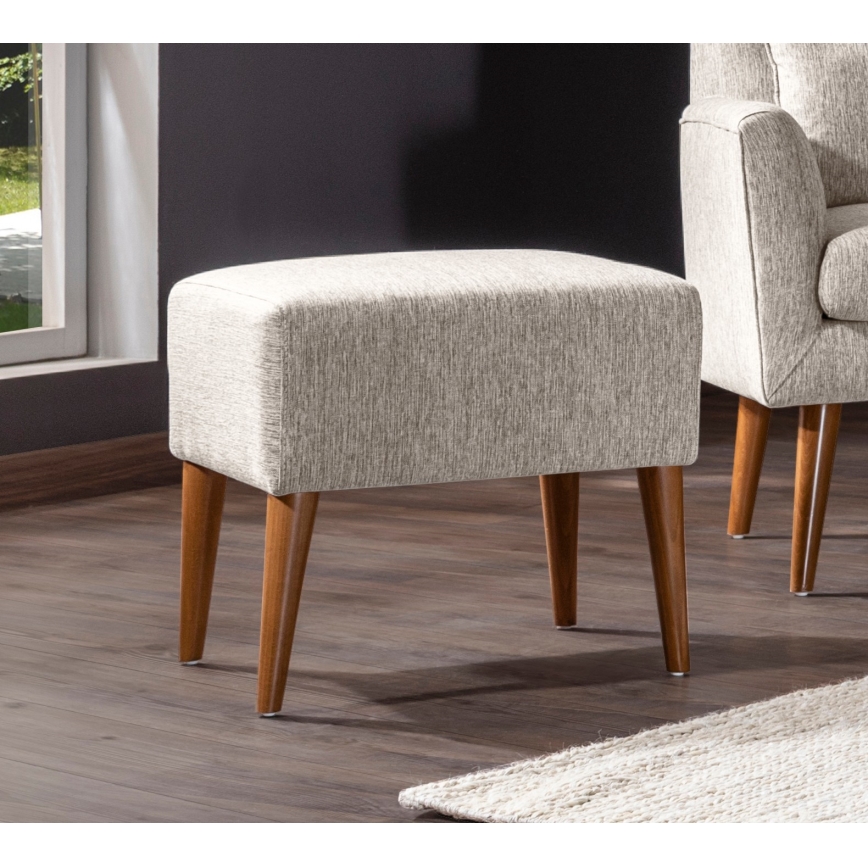 Poef NIMO 46x50 cm crème