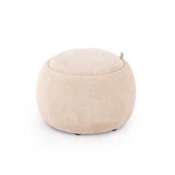Poef PAKS Ø 50 cm beige