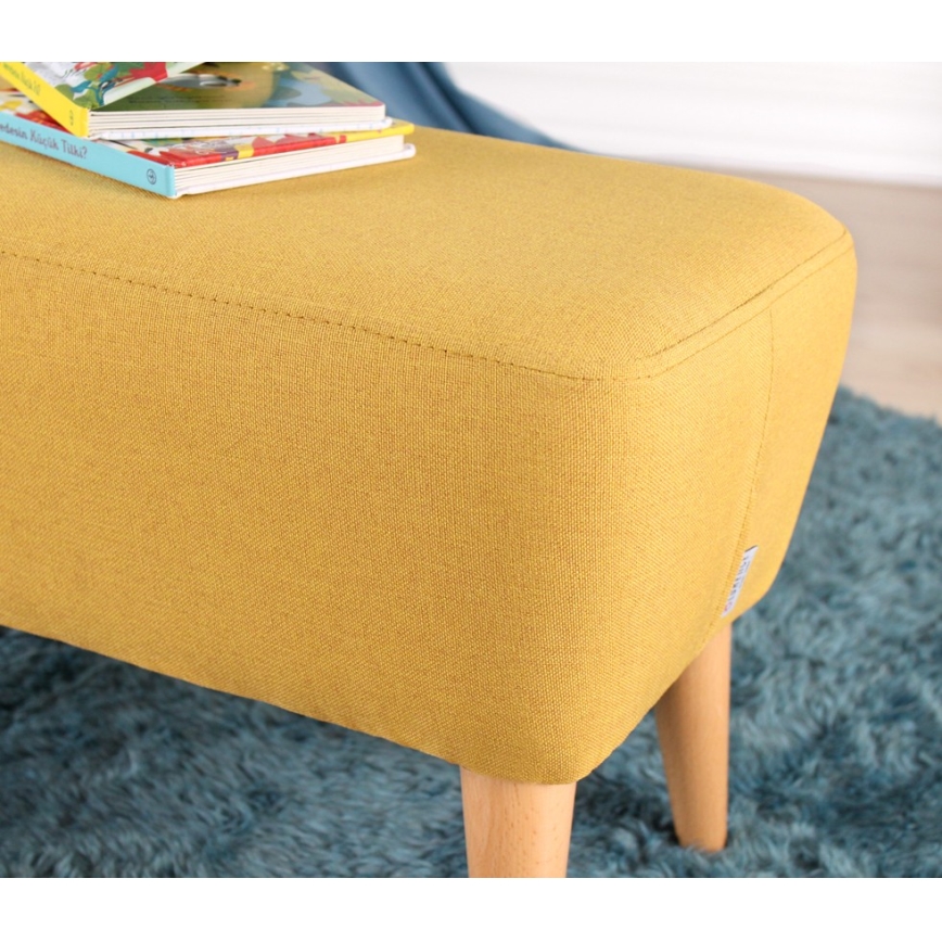 Poef PIXI 32x61 cm geel