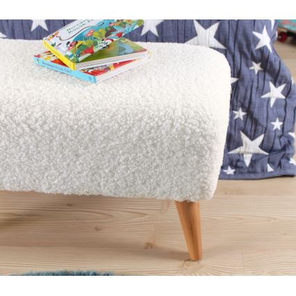 Poef PIXI 32x61 cm wit