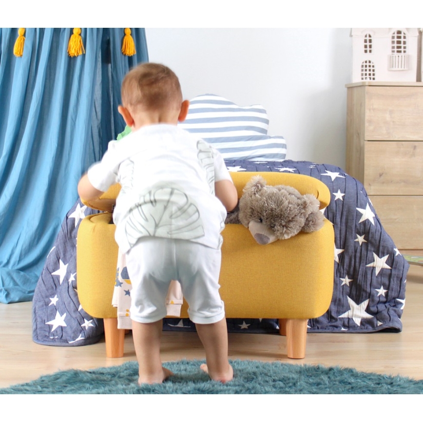 Poef PIXI 37x61 cm geel