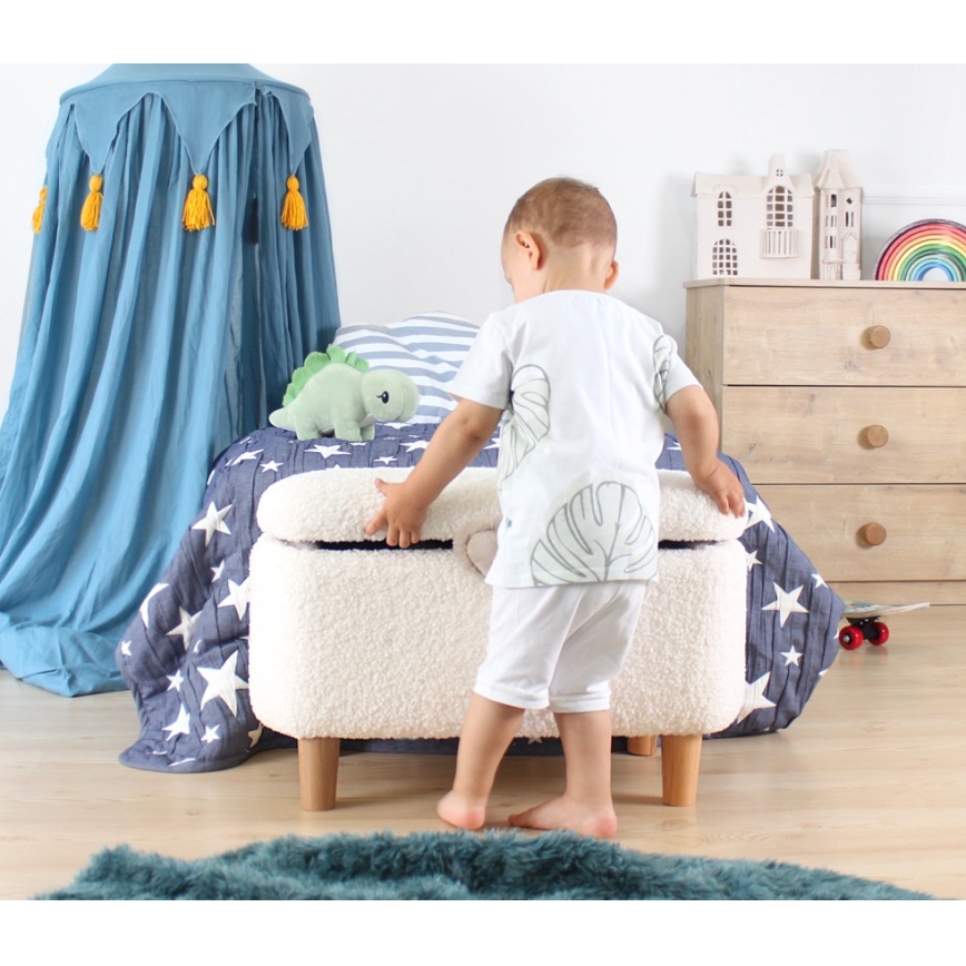 Poef PIXI 37x61 cm wit