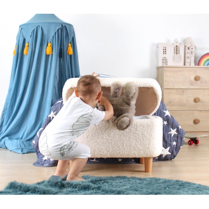 Poef PIXI 37x61 cm wit