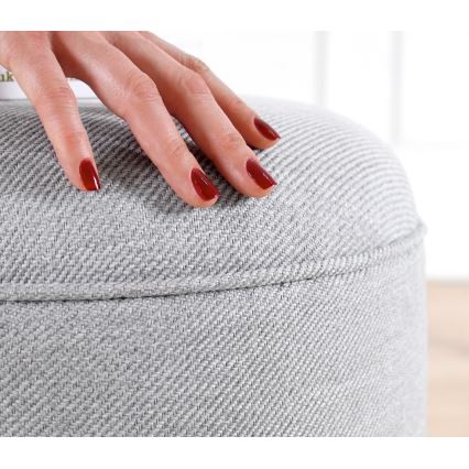 Poef PIXI Ø 40 cm grijs