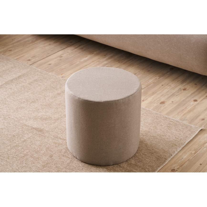 Poef RONDO Ø 40 cm beige