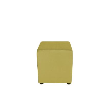 Poef SIX 40x40 cm geel