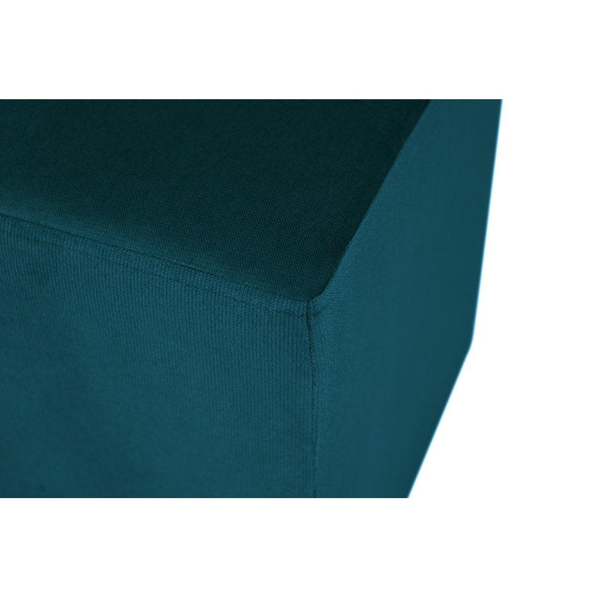 Poef SIX 40x40 cm turkoois