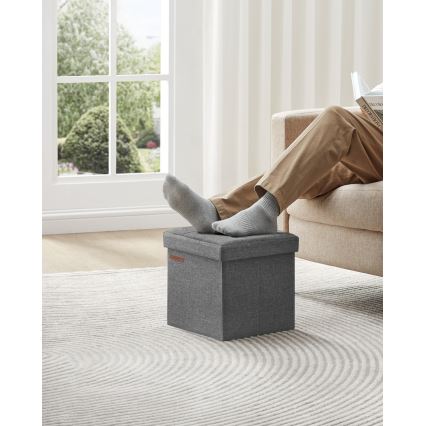 Poef SULTAN 30x30 cm grijs