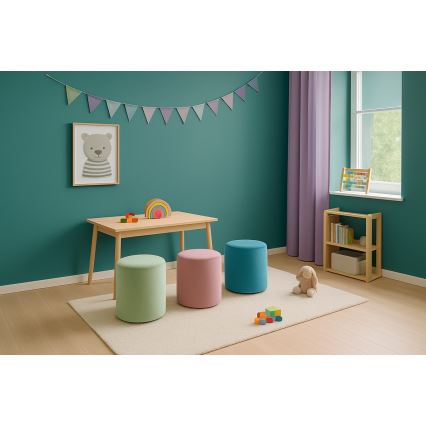 Poef VEX Ø 36 cm blauw