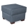 Poef VIVA 51 x 51 cm blauw