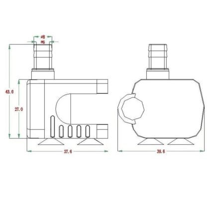 Pomp 5-12V 200l/uur