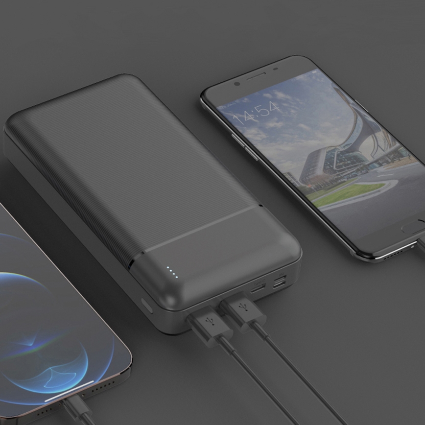 Power Bank 30000 mAh 3,7V zwart