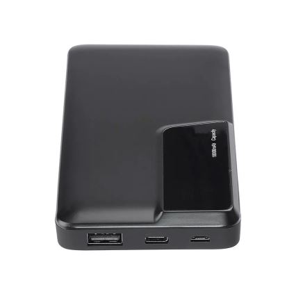 Power Bank met display 10000mAh/3,7V zwart