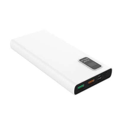 Power Bank met LED display Stroom Levering 10000 mAh 3,7V wit