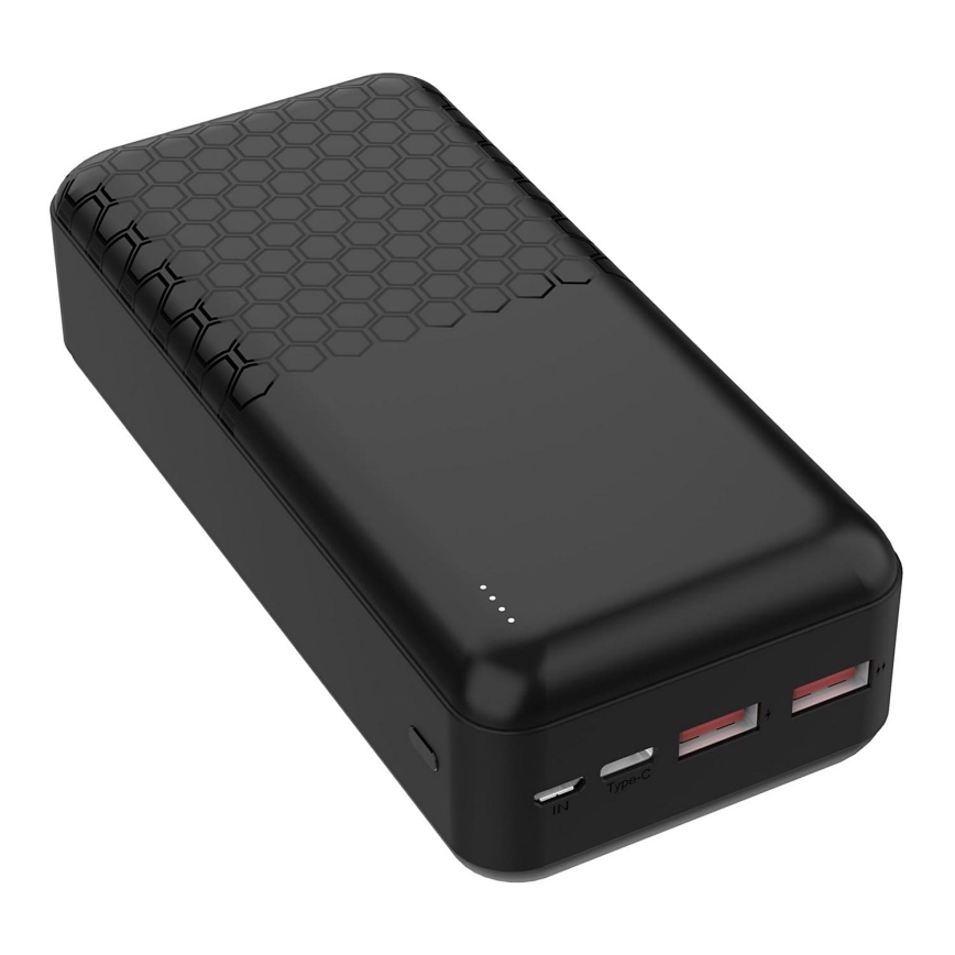 Powerbank Power Delivery 30000 mAh/22,5W/3,7V zwart