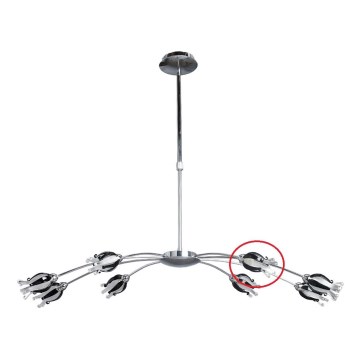 Prezent 14009 - Vervangend glas voor BLACK JACK G9 kroonluchter glanzend chroom