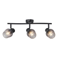 Prezent 14102 - Spot OASIS 3xE27/60W/230V zwart/gerookt