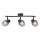 Prezent 14102 - Spot OASIS 3xE27/60W/230V zwart/gerookt
