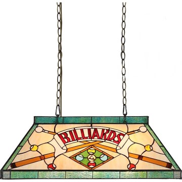 Prezent 1715 - Kroonluchter aan ketting TIFFANY BILLIARD 3xE27/60W/230V