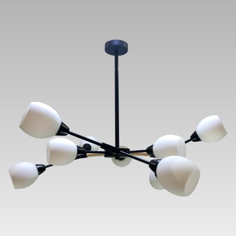 Prezent 18301 - Hanglamp met vaste pendel CITTERIO 9xE14/40W/230V rubberen boom