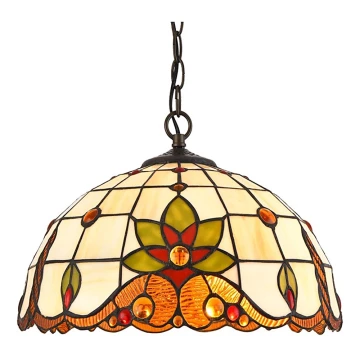 Prezent 220 - Hanglamp aan een ketting TIFFANY 2xE27/60W/230V