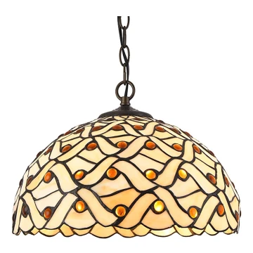 Prezent 223 - Hanglamp aan een ketting TIFFANY 2xE27/60W/230V