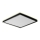 Prezent 27313 -LED Badkamer plafondlamp CORDIA SQ LED/18W/230V 3000/6000K IP54 zwart