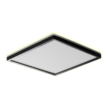 Prezent 27315 - LED Badkamer plafondlamp CORDIA SQ LED/24W/230V 3000/6000K IP54 zwart
